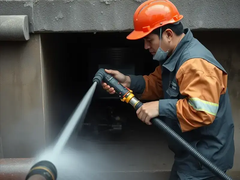 配管カメラ調査の様子